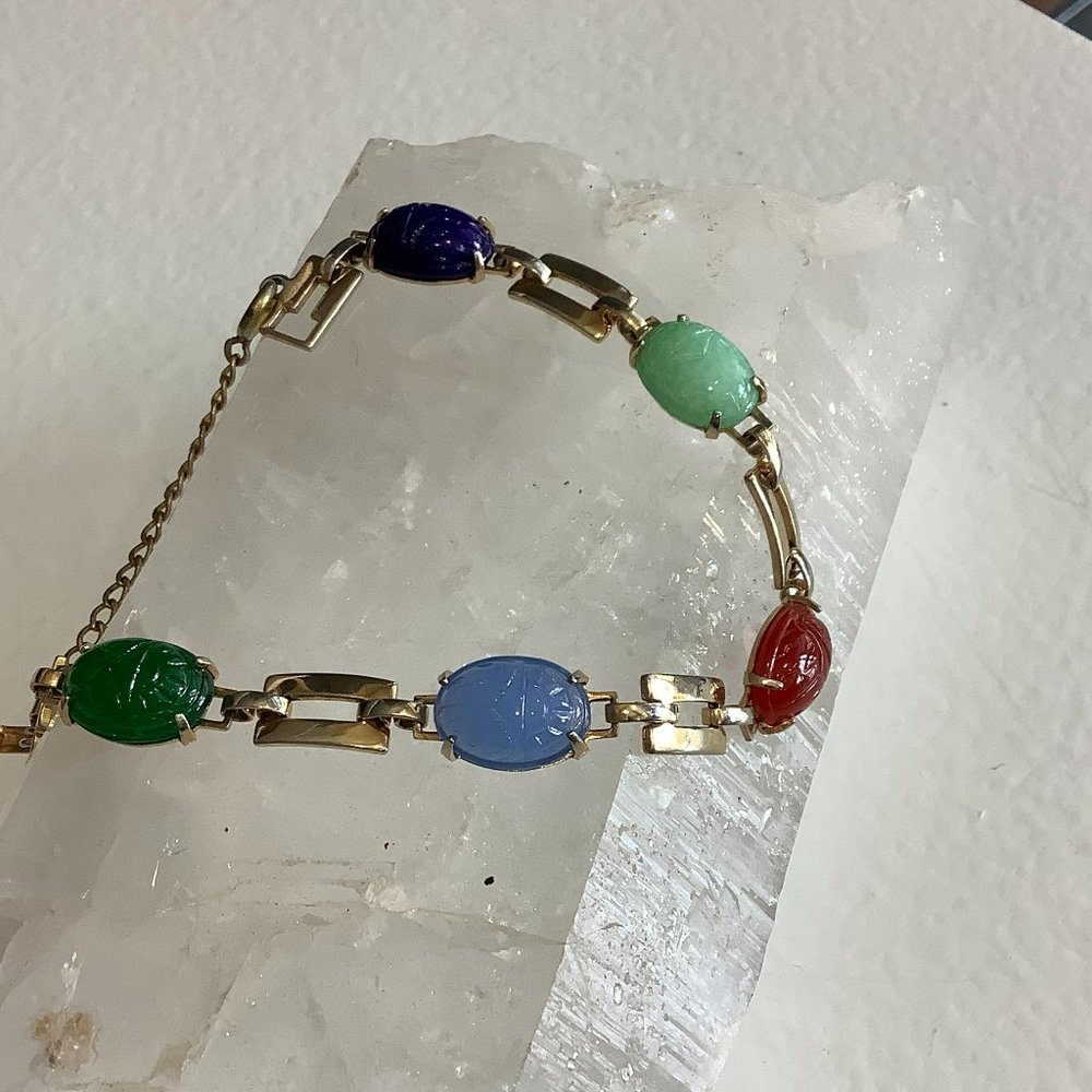 Vintage Scarab Bracelet SOLD in store